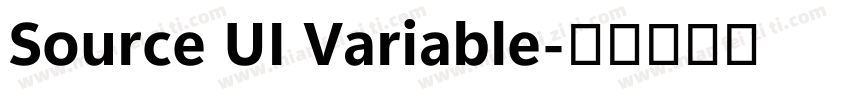 Source UI Variable字体转换